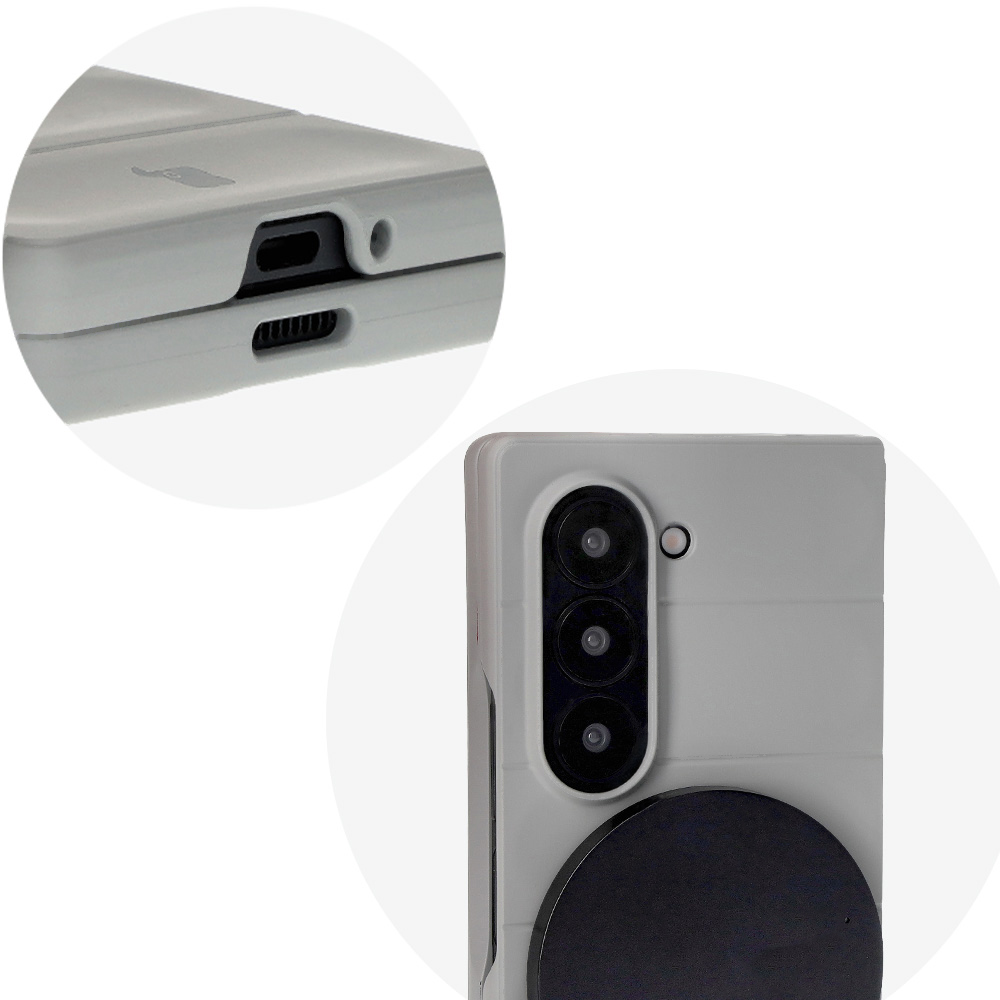 Precise cutouts and compatibility with wireless charging in Bizon Case Tur