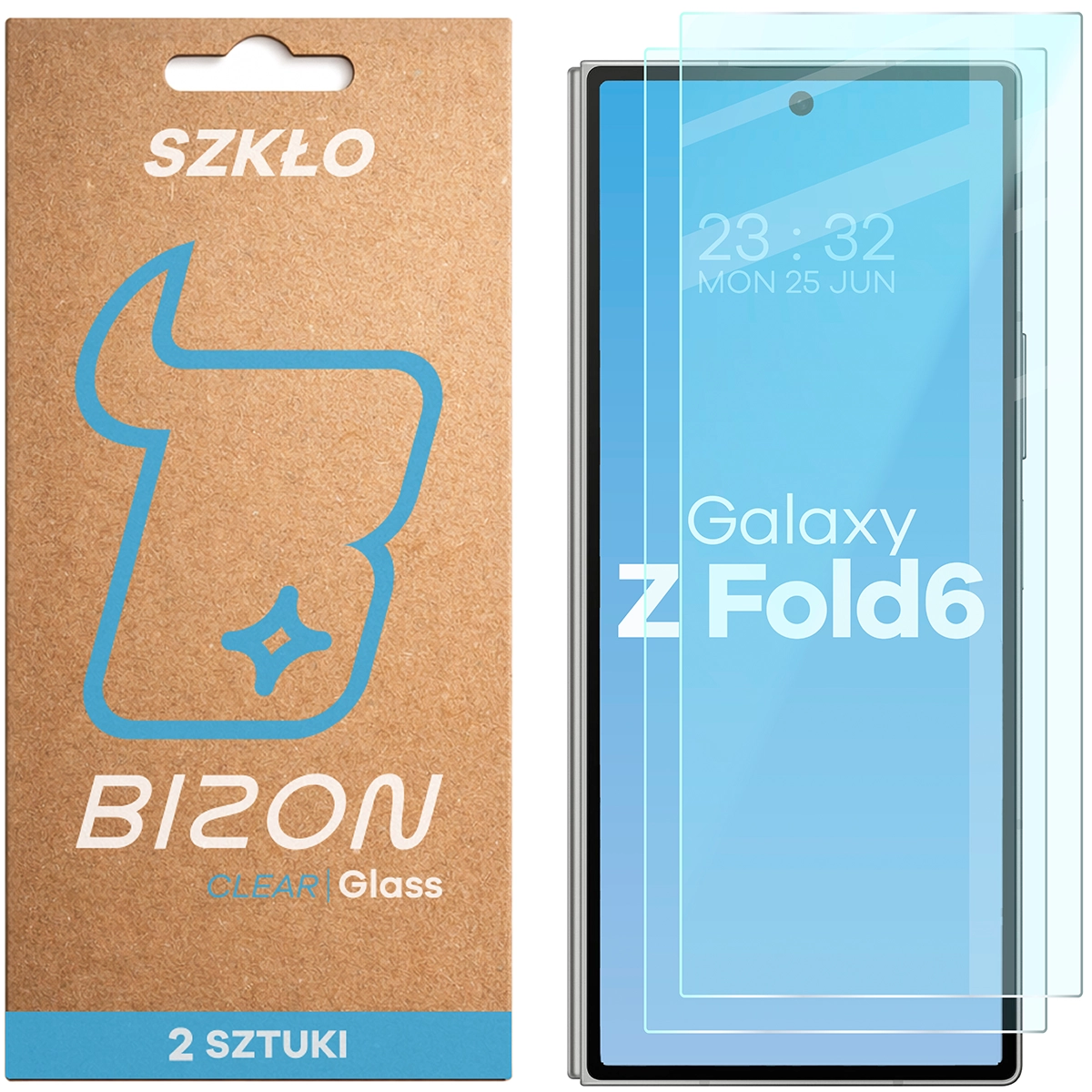 Szkło hartowane Bizon Glass Clear Duo do Samsung Galaxy Z Fold6