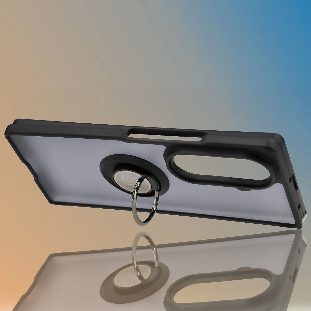 Holder as a stand in the Bizon Hybrid Ring case for Galaxy Z Fold7