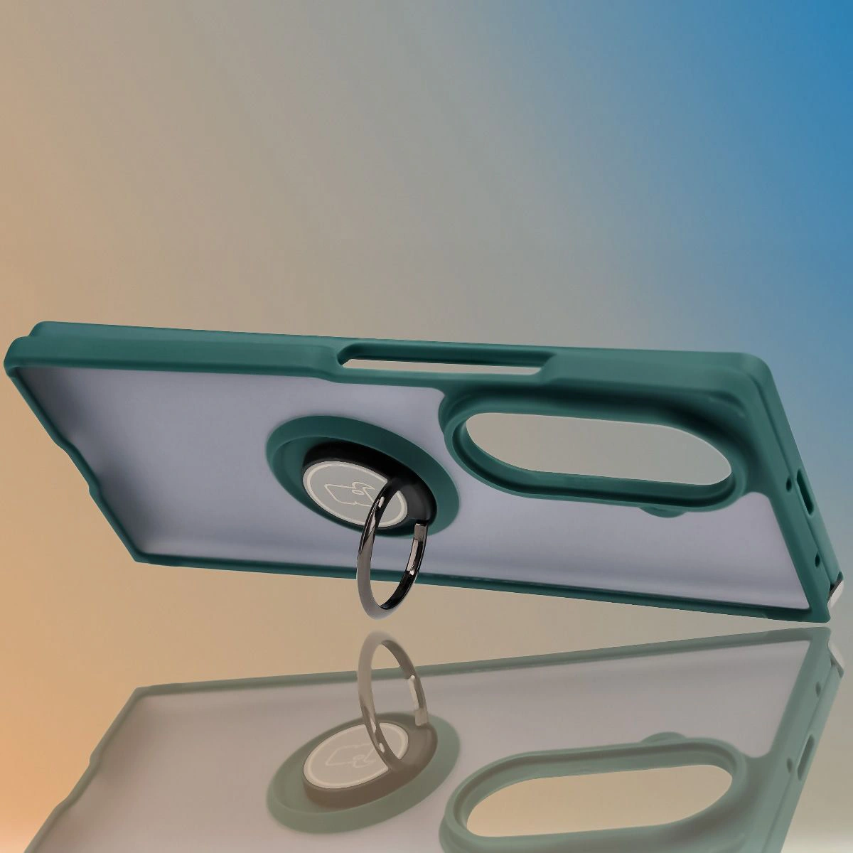 Grip as a stand in Bison Hybrid Ring case for Galaxy Z Fold7