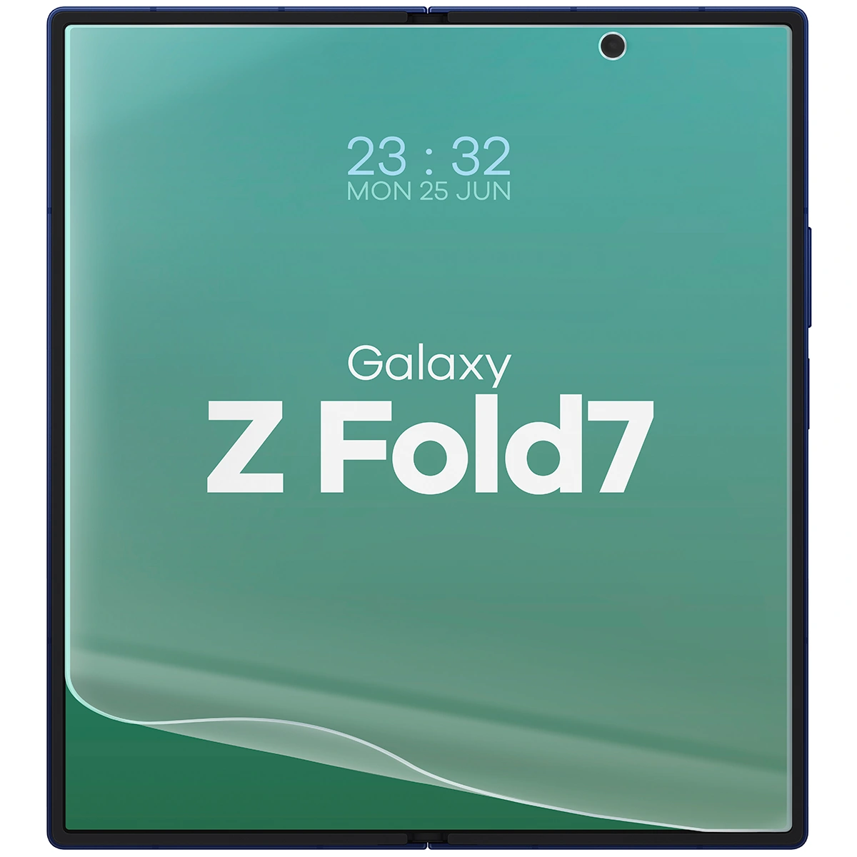 Hydrogel film for Samsung Galaxy Z Fold7 next to the phone