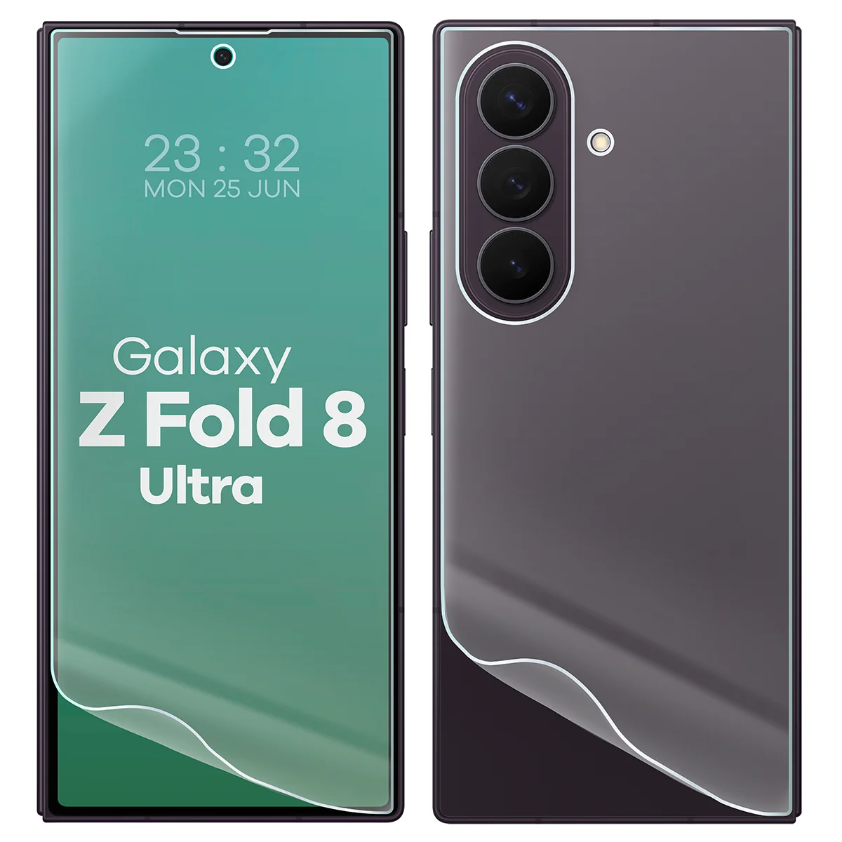 Przezroczystość zestawu folii hydrożelowych na telefon Bizon Film Hydrogel Pack do Samsung Galaxy Z Fold8 Ultra