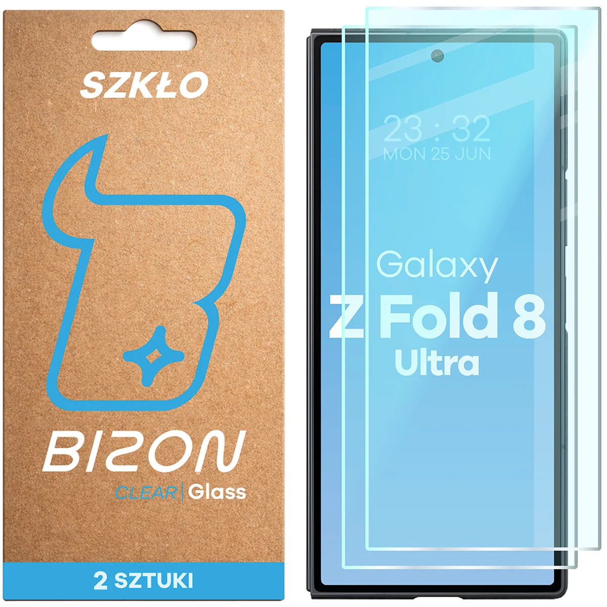 Bizon Glass Clear Duo tempered glass for Samsung Galaxy Z Fold8 Ultra