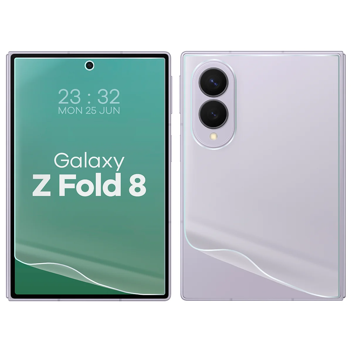 Przezroczystość zestawu folii hydrożelowych na telefon Bizon Film Hydrogel Pack do Samsung Galaxy Z Fold8