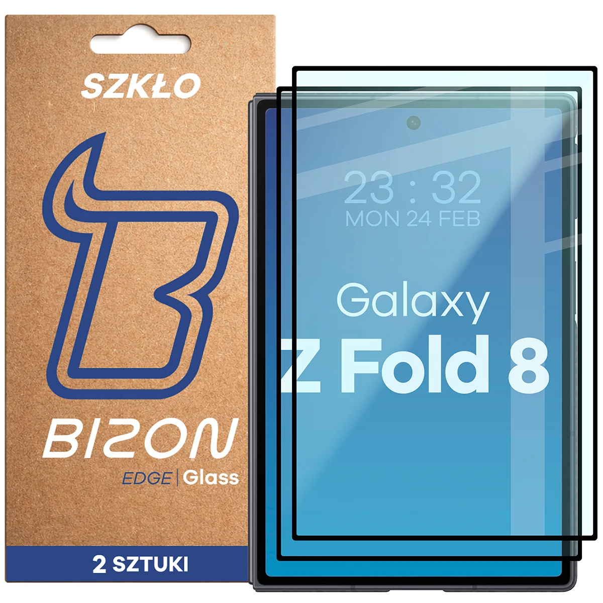Tempered glass for the entire screen Bizon Glass Edge Duo for Samsung Galaxy Z Fold8