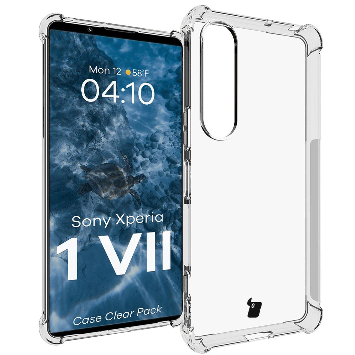 Reinforced corners, raised screen edges, and dotted structure in Bizon Case Salpa for Sony Xperia 1 VII