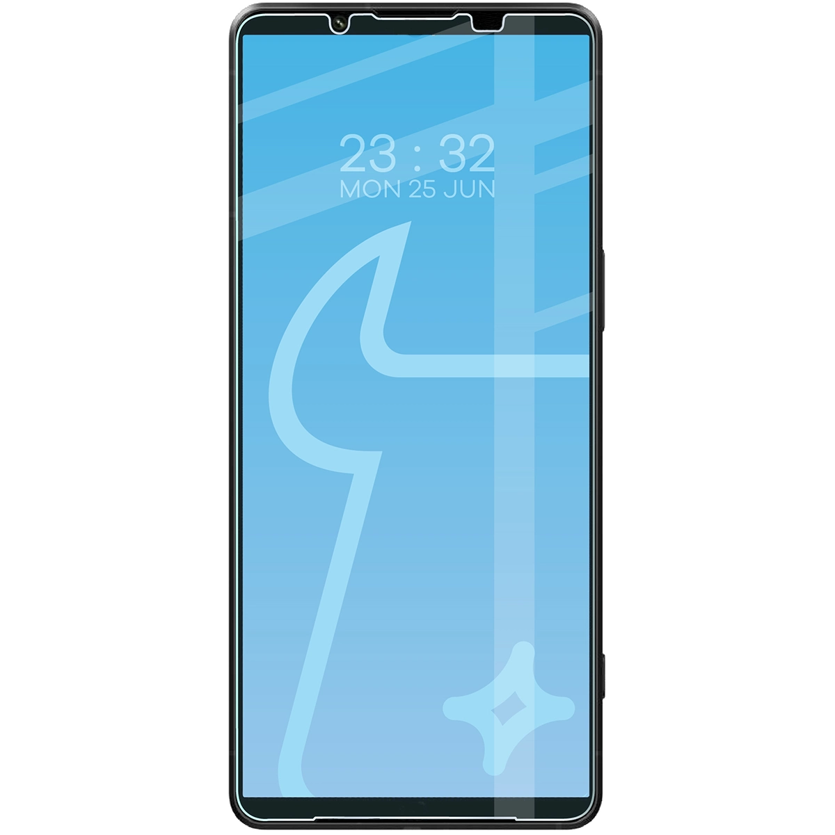 Telefon z nałożonym szkłem Bizon Glass Clear 2 do Sony Xperia 1 VII