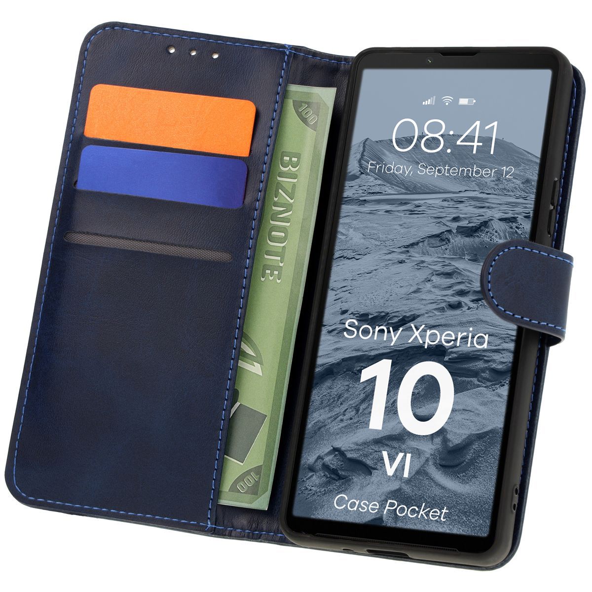 Husă cu clapă Bizon Case Pocket pentru Sony Xperia 10 VI