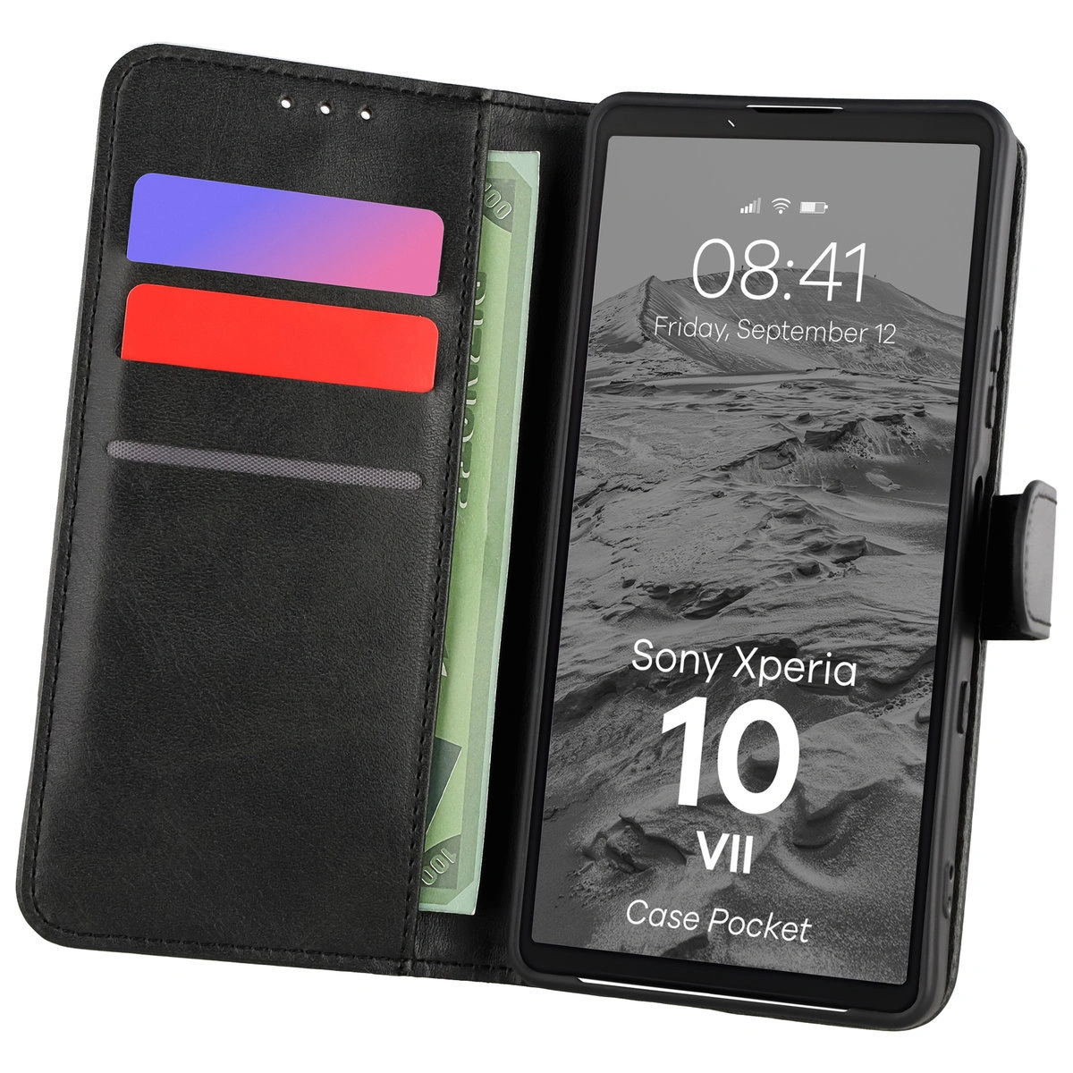 Flap case with card slots Bison Case Pocket for Sony Xperia 10 VII