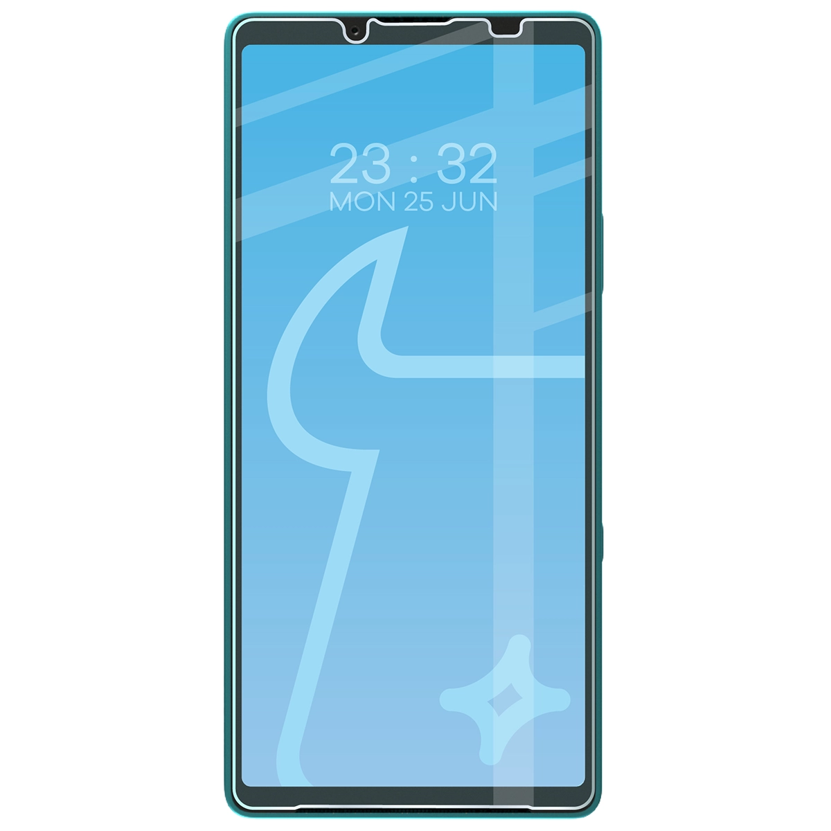Telefon z nałożonym szkłem Bizon Glass Clear 2 do Sony Xperia 10 VII