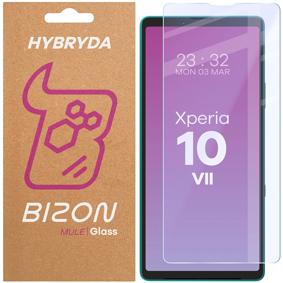 Szkło hybrydowe na ekran Bizon Glass Mule do Xperia 10 VII