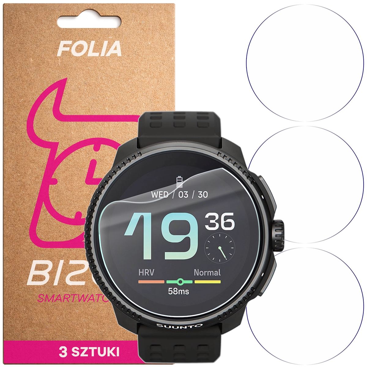 Bizon Watch Film HydroFlex for Suunto Race
