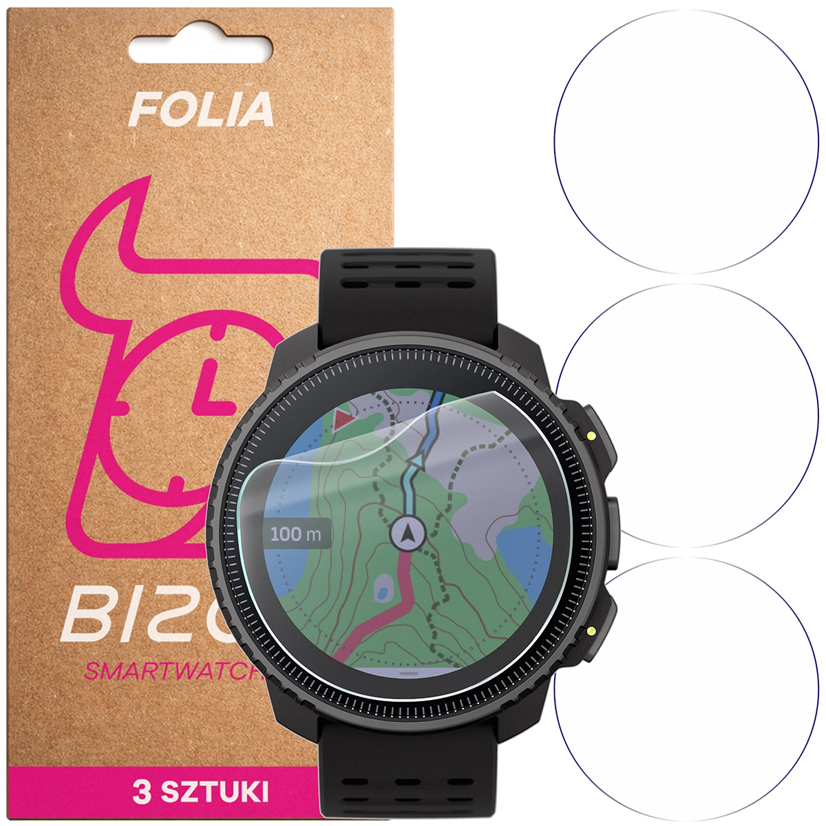 Bizon Watch Film HydroFlex hydrogel film for Suunto Vertical