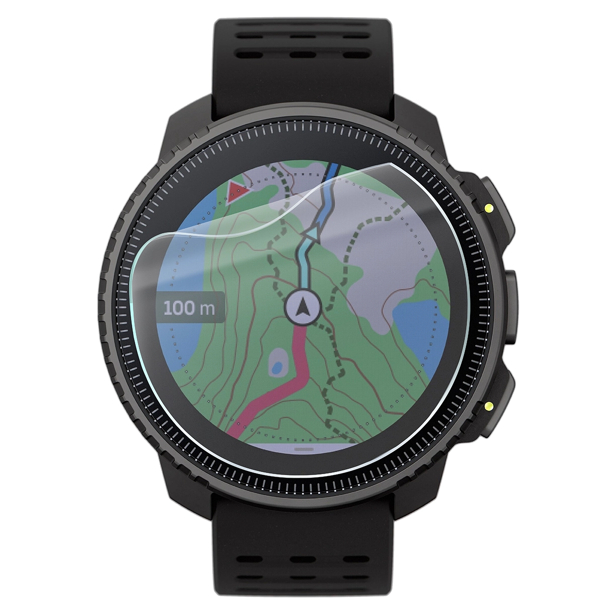 Bizon Watch Film HydroFlex hydrogel film for Suunto Vertical on the watch