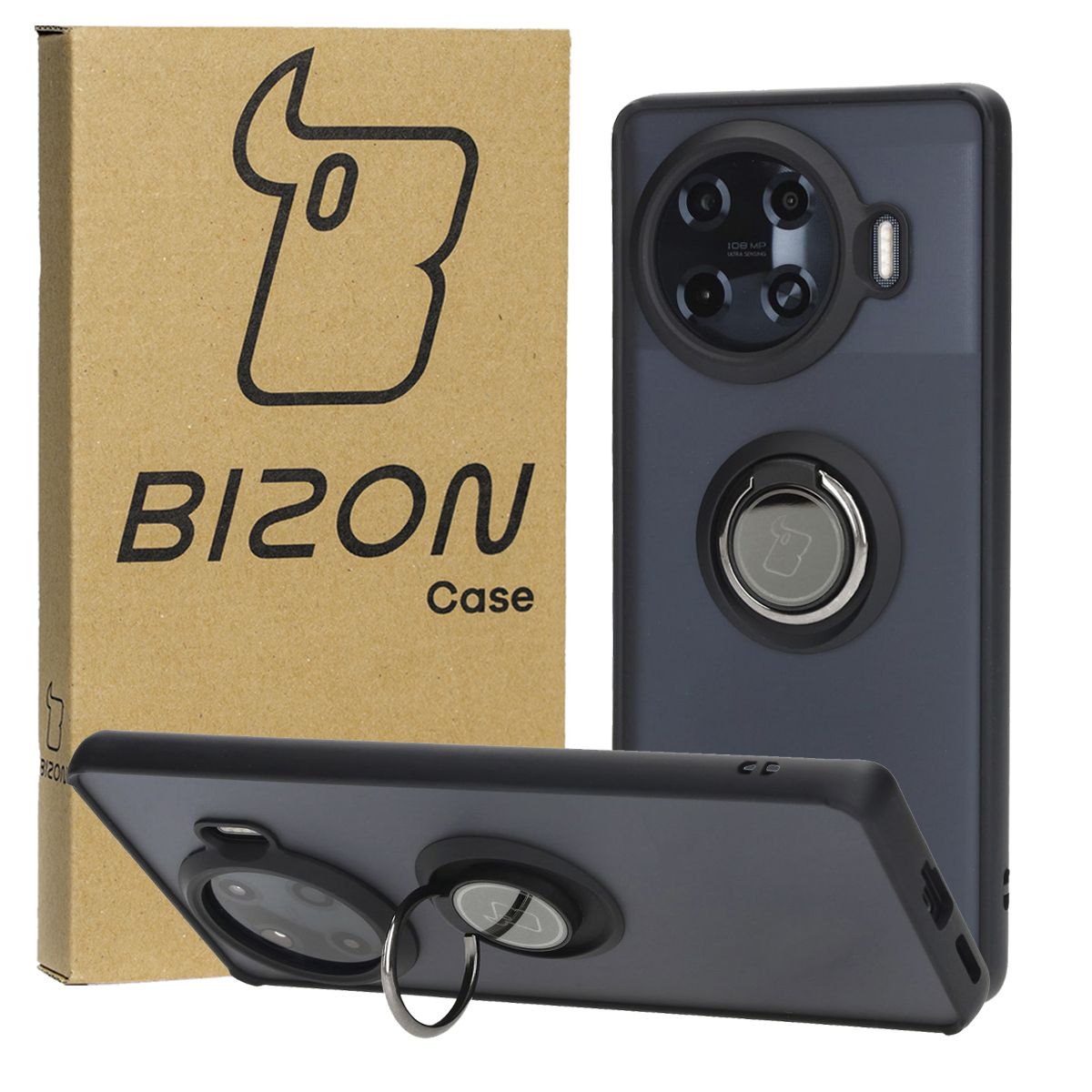 Finger Grip Case Bizon Case Hybrid Ring for Tecno Spark 20 Pro+