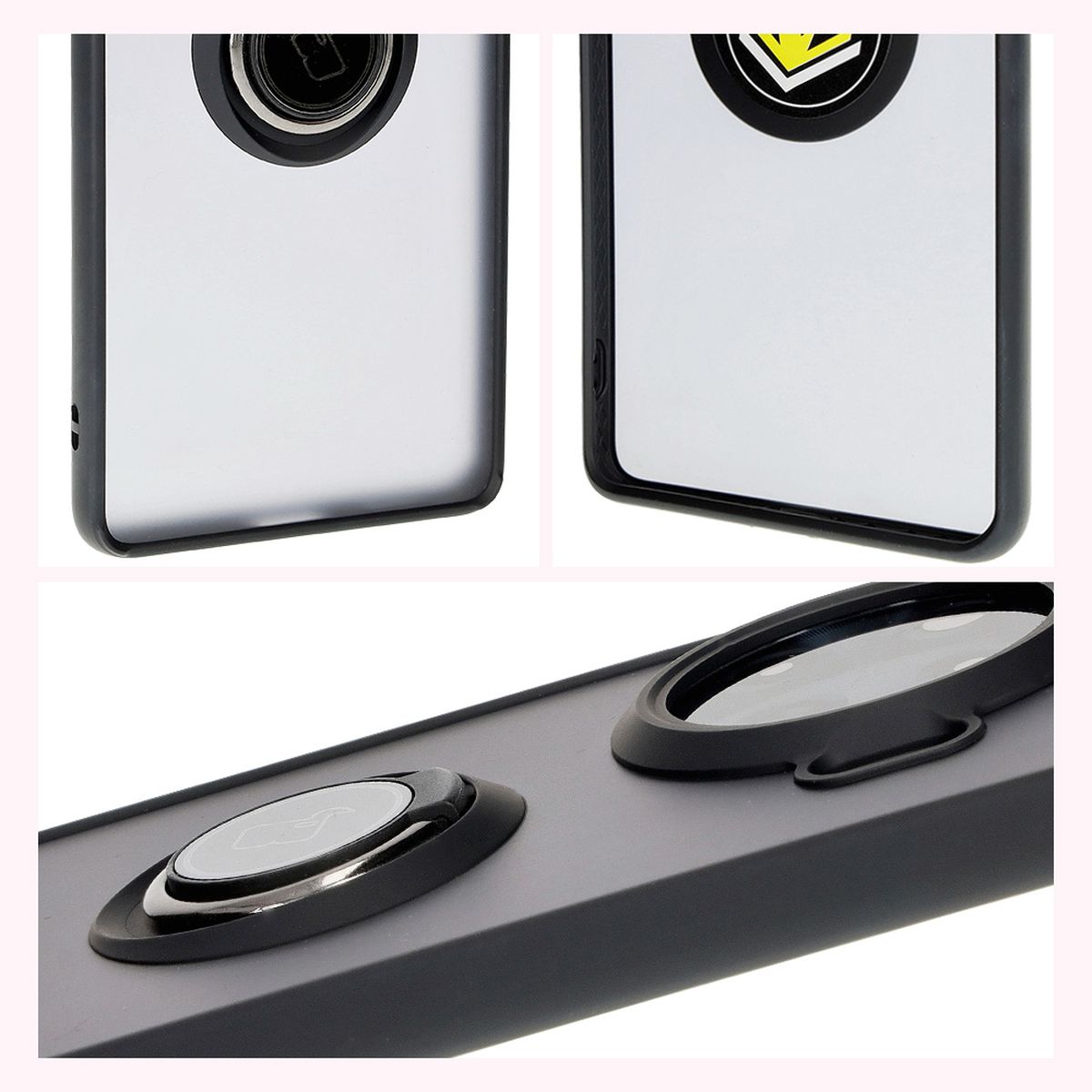 Features of Bizon Case Hybrid Ring: non-slip frame and matte design