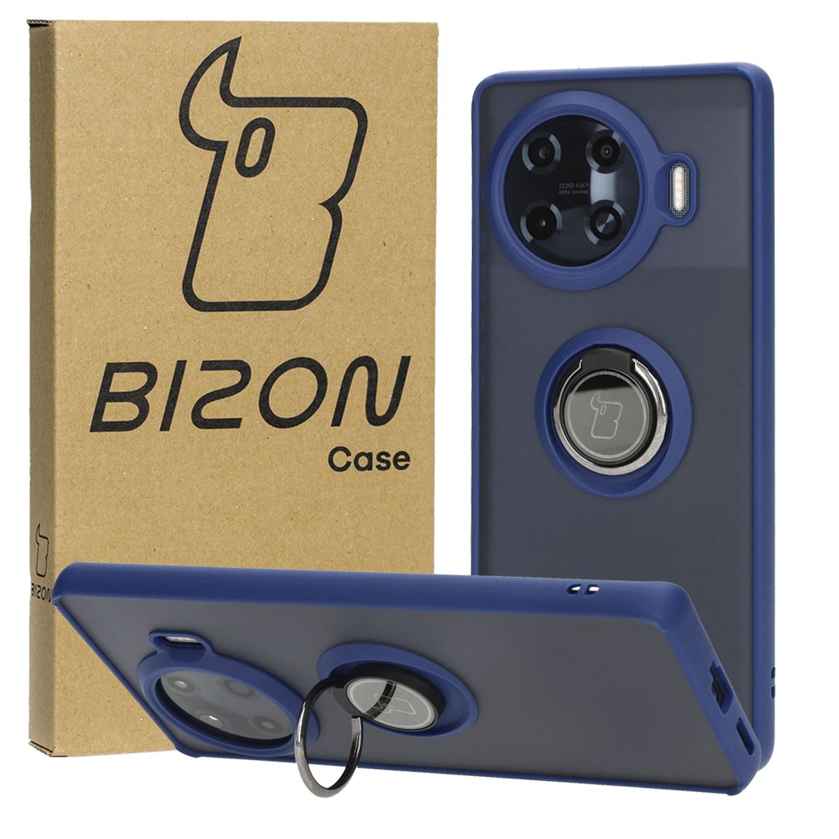 Finger Grip Case Bizon Case Hybrid Ring for Tecno Spark 20 Pro+