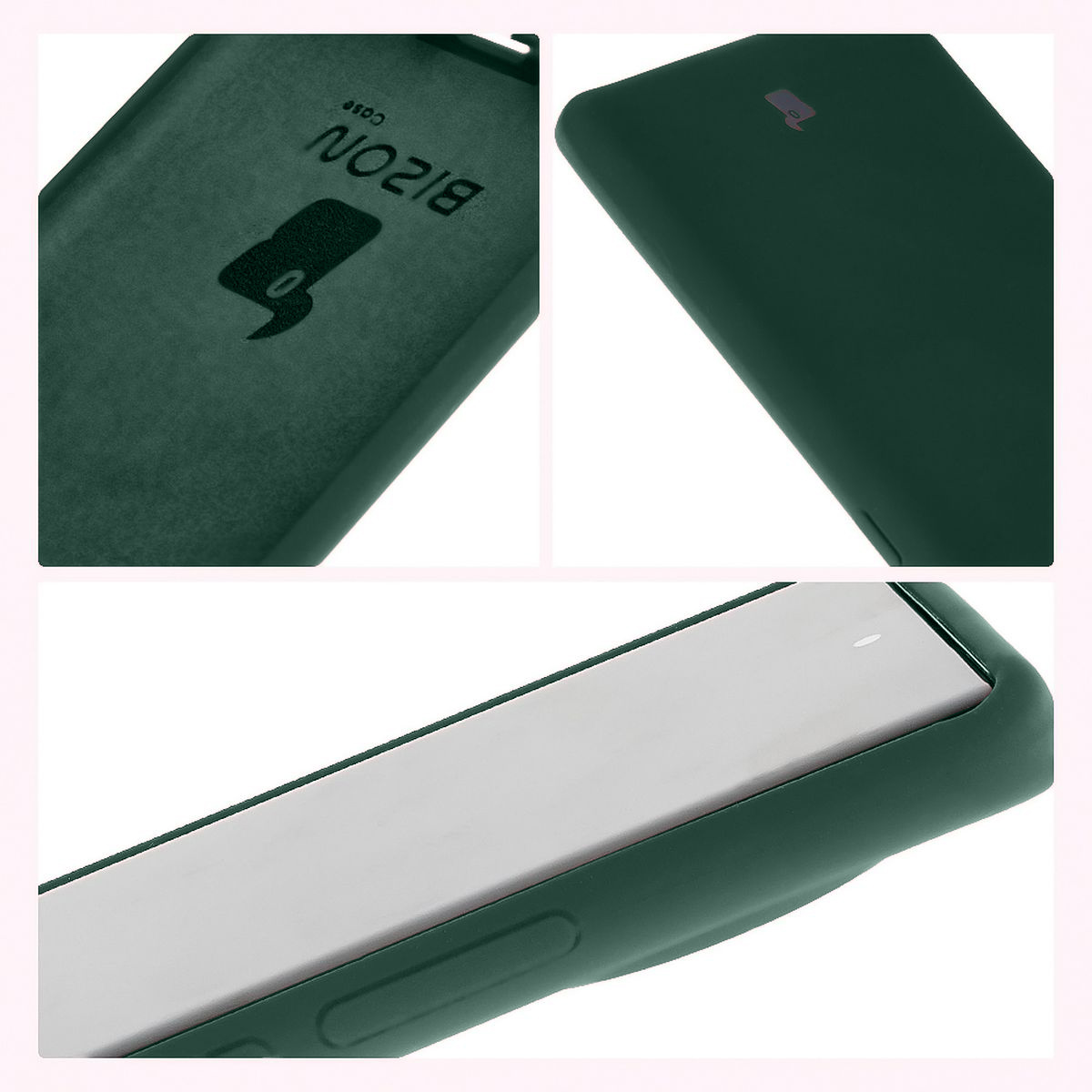 Bizon Soft Case construction: integrated covers, raised edges, and microfiber padding