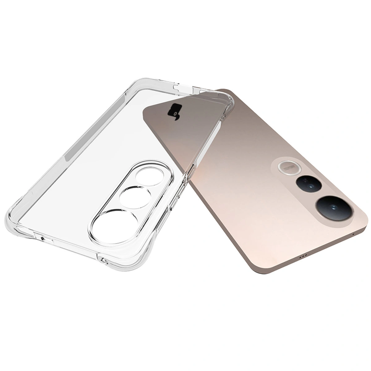 Dedykowane wycięcia i podwyższone krawędzie aparatu w etui Bizon Case Salpa do Vivo V50 Lite 4G / Vivo V50 Lite 5G