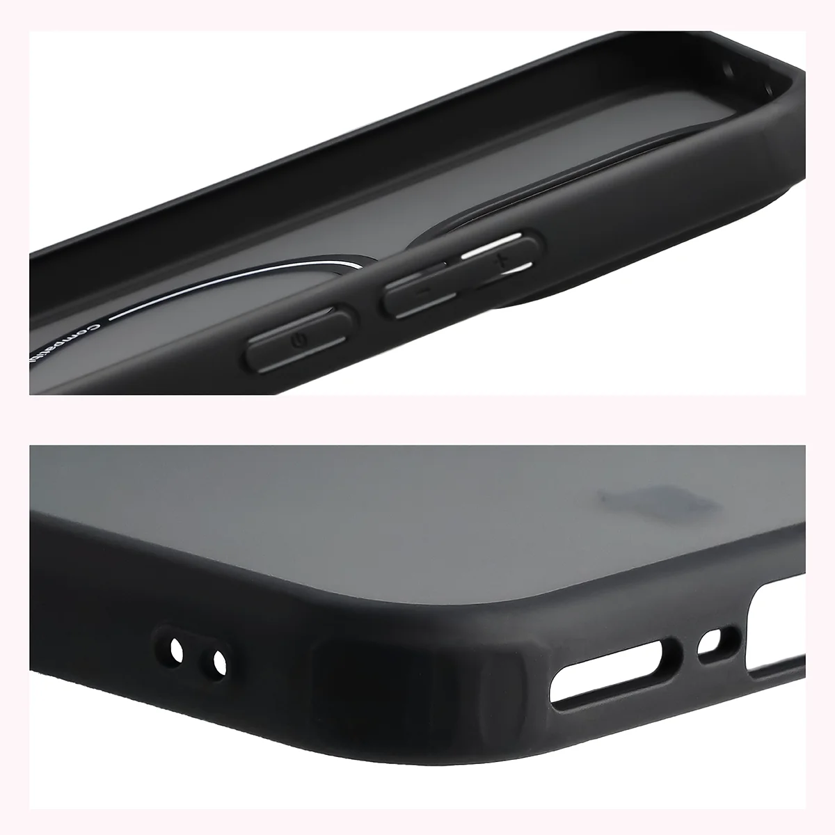 Wzmocnione narożniki i podwyższone ranty ekranu w etui Bizon Case MatteO do Vivo V70 5G