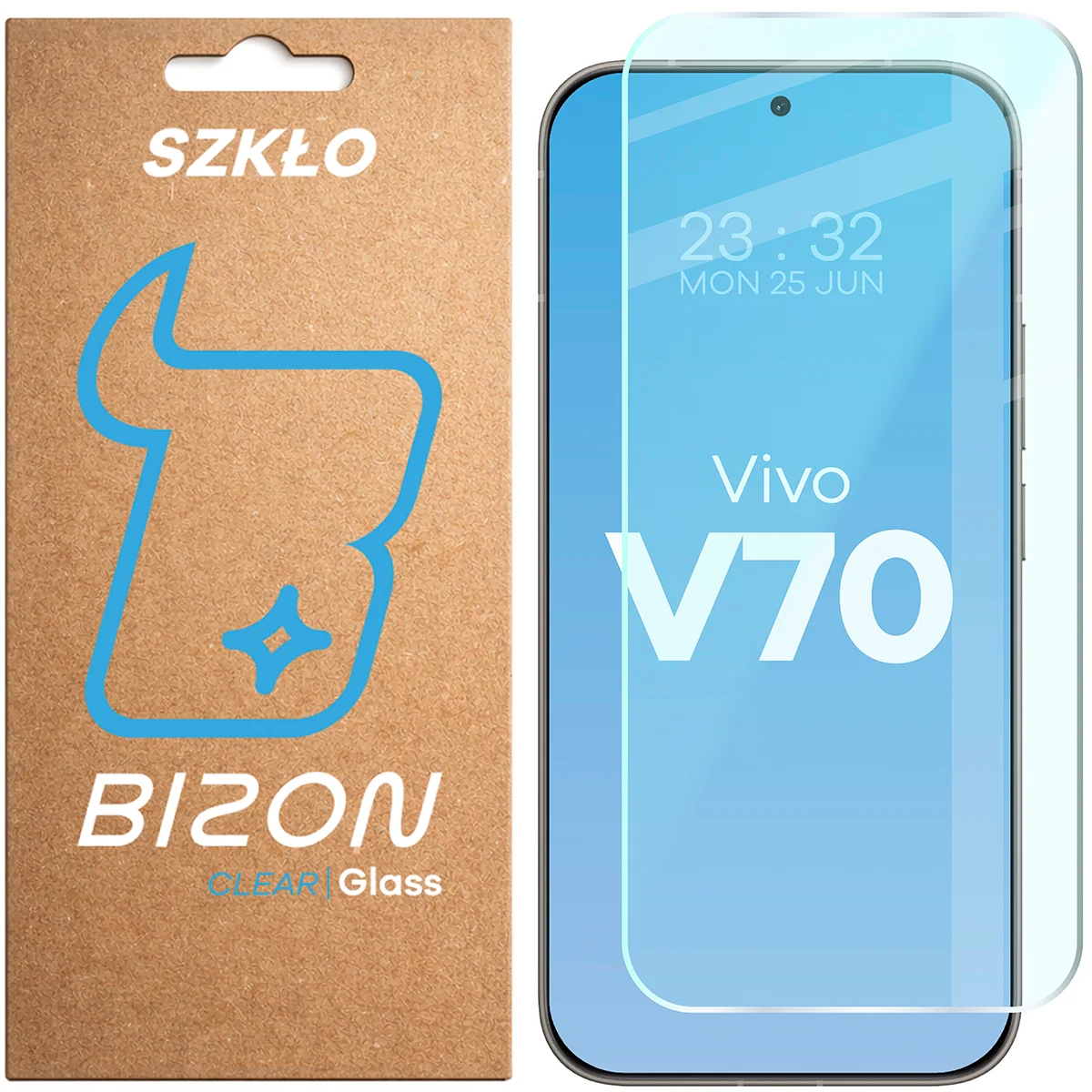 Bison Glass Clear Tempered Glass for Vivo V70 5G