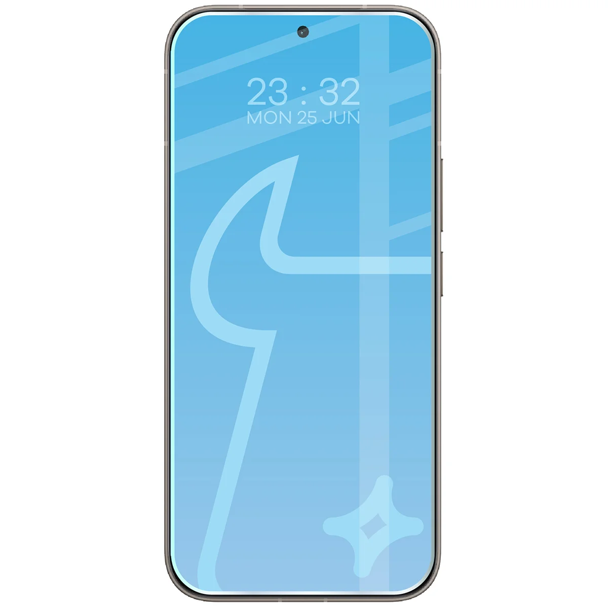 Phone with Bison Glass Clear applied for Vivo V70 5G