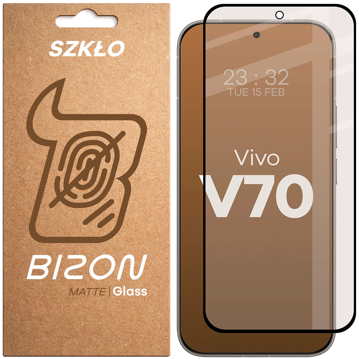 Matt üveg a Bizon Glass Matte a Vivo V70 5G-hez, 1 darab