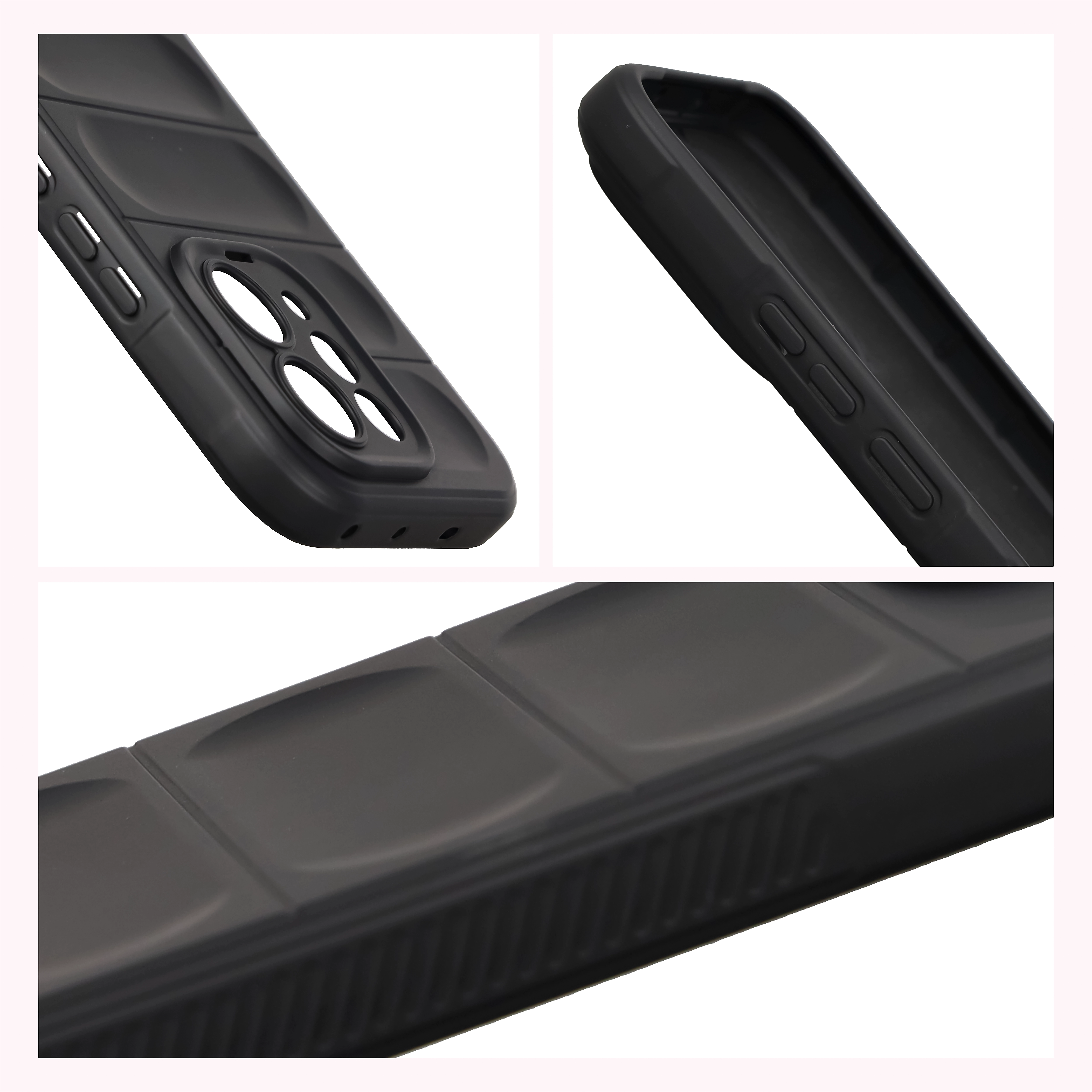 Megemelt élek és csúszásmentes felület a Bizon Case Tur tokban a Vivo V70 5G-hez