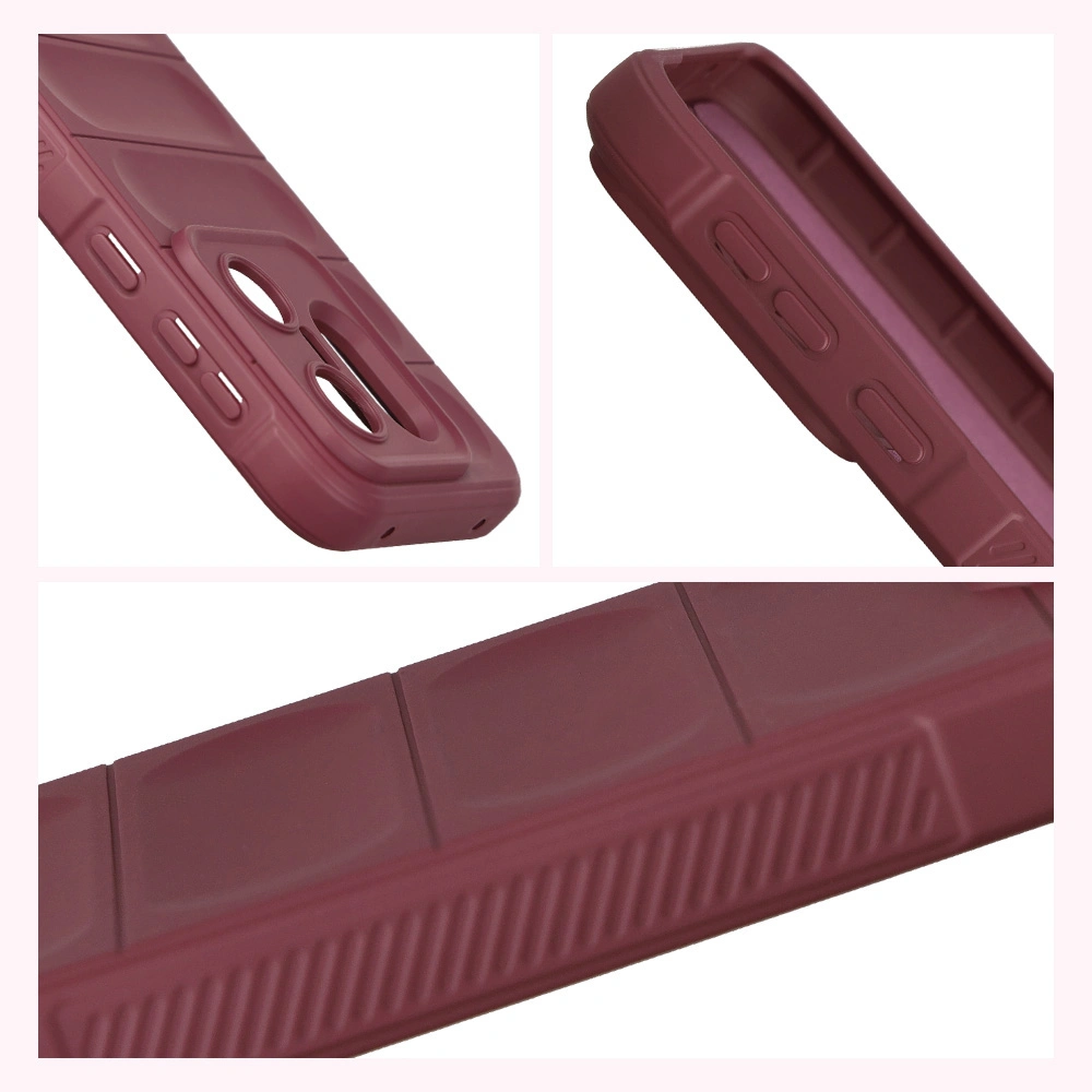 Strukturierte Seiten und erhöhte Kanten für Bildschirm und Kamera in der Bizon Case Tur für Vivo X200 FE