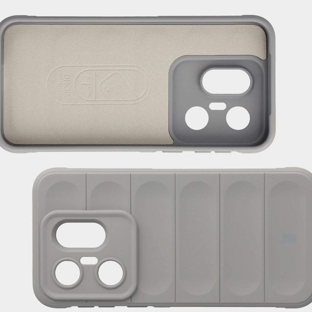 Microfiber lining, grooves on the back, and reinforced corners in the Bison Case Tur for Vivo X200 FE