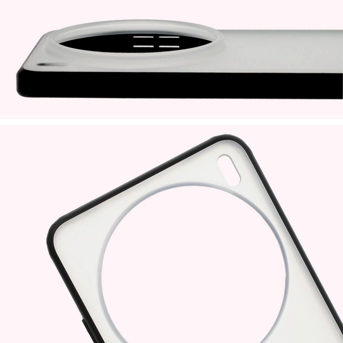 Vollständige Aussparung und erhöhte Ränder der Kamera in der Bizon Case Angelo Hülle für das Vivo X200 Pro