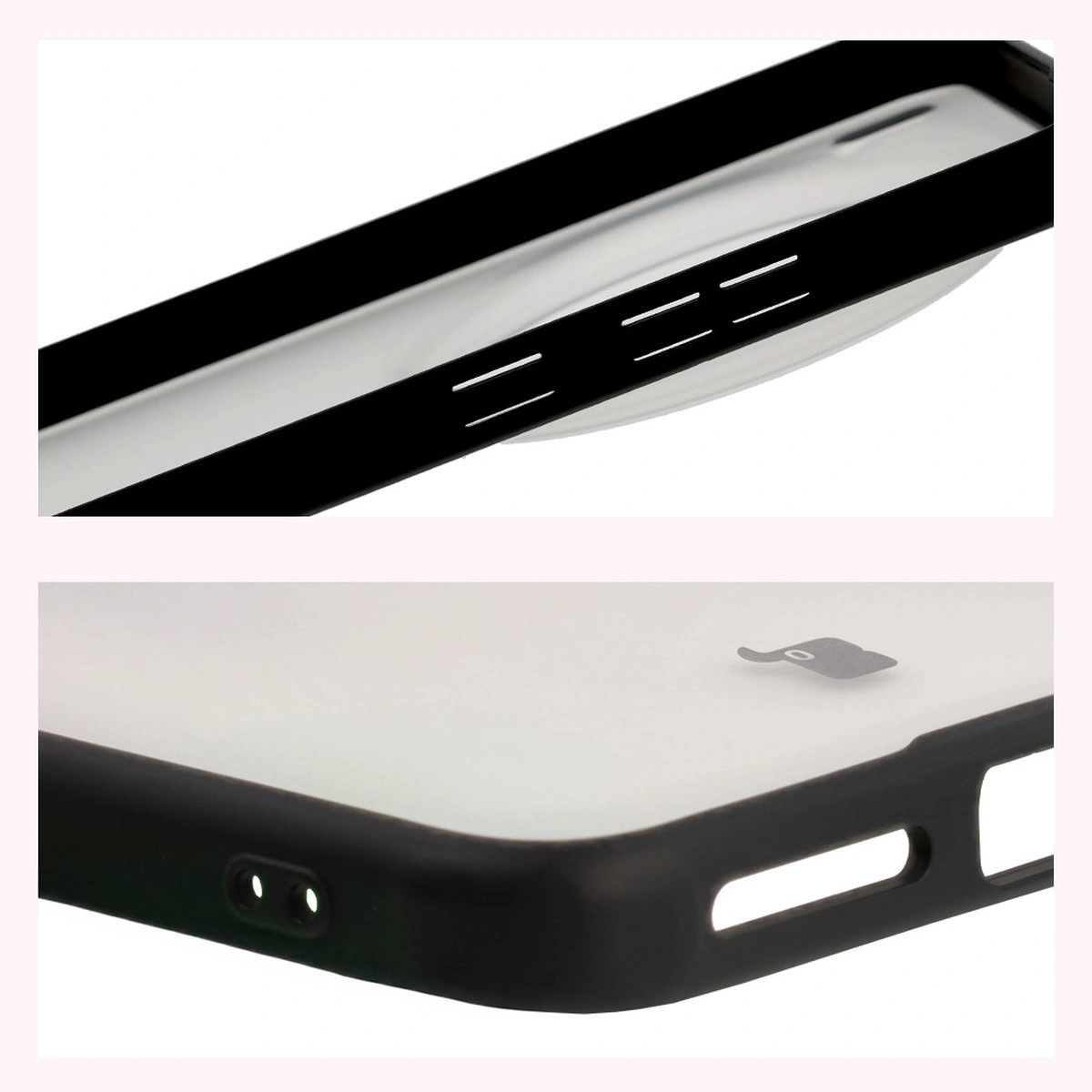 Verstärkte Ecken und erhöhte Ränder des Bildschirms in der Bizon Case Angelo Hülle für das Vivo X200 Pro