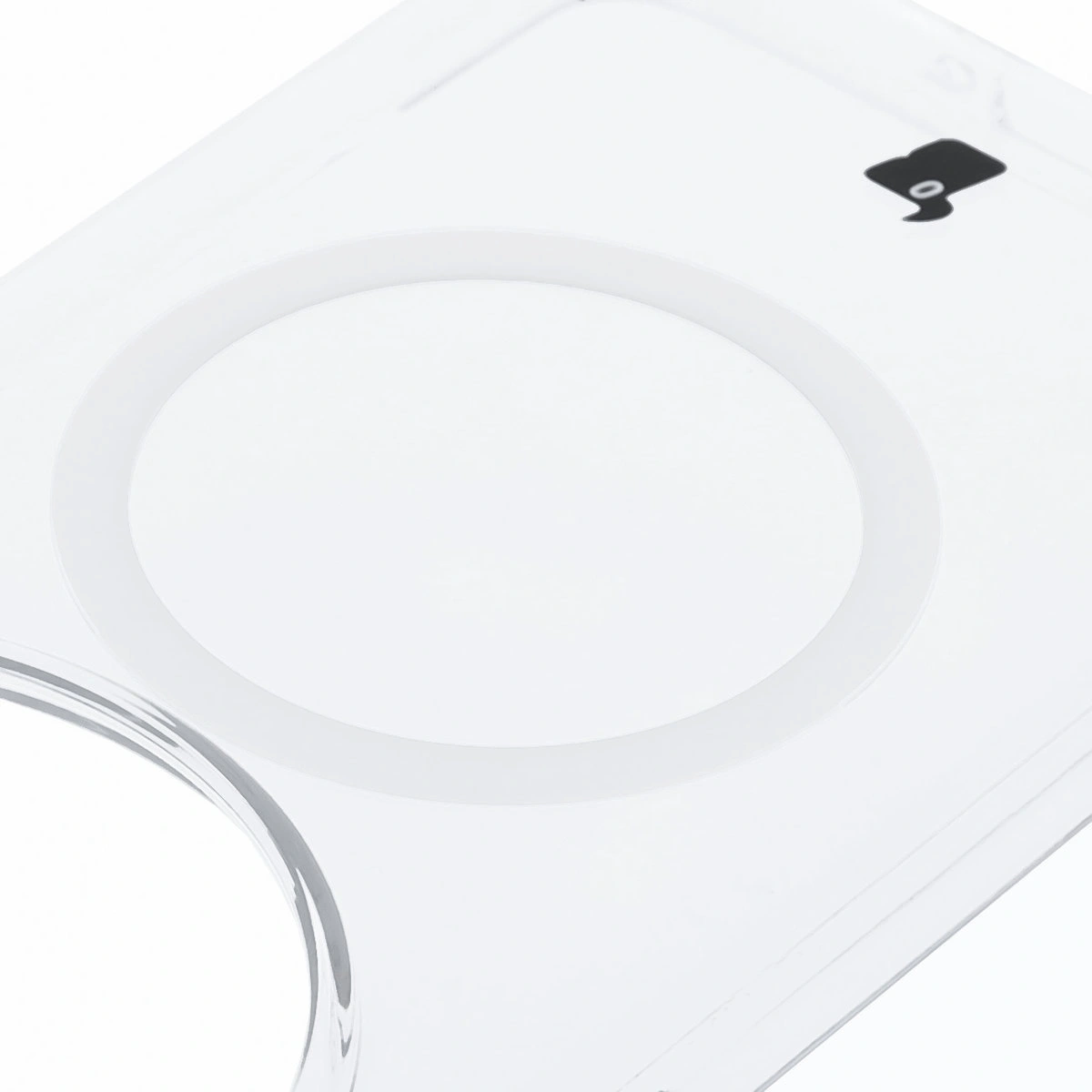 Pierścień magnetyczny w etui Bizon Case CrystalO do Vivo X200 Pro