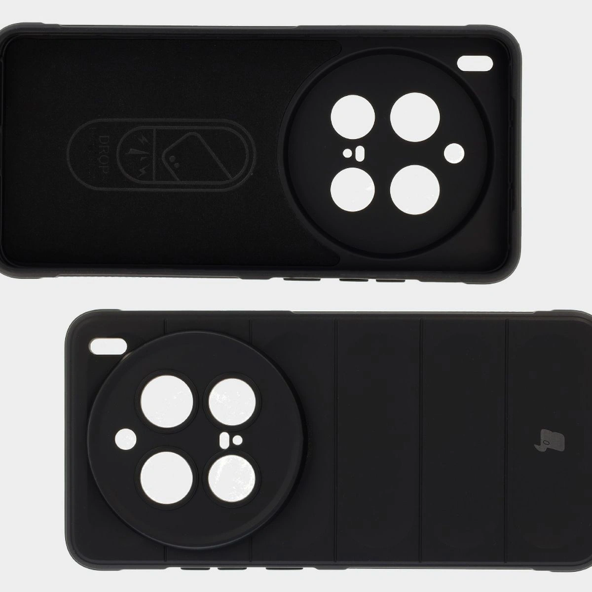 Mikrofaser-Innenausstattung, Vertiefungen auf der Rückseite und verstärkte Ecken im Bison Case Tur für das Vivo X200 Pro