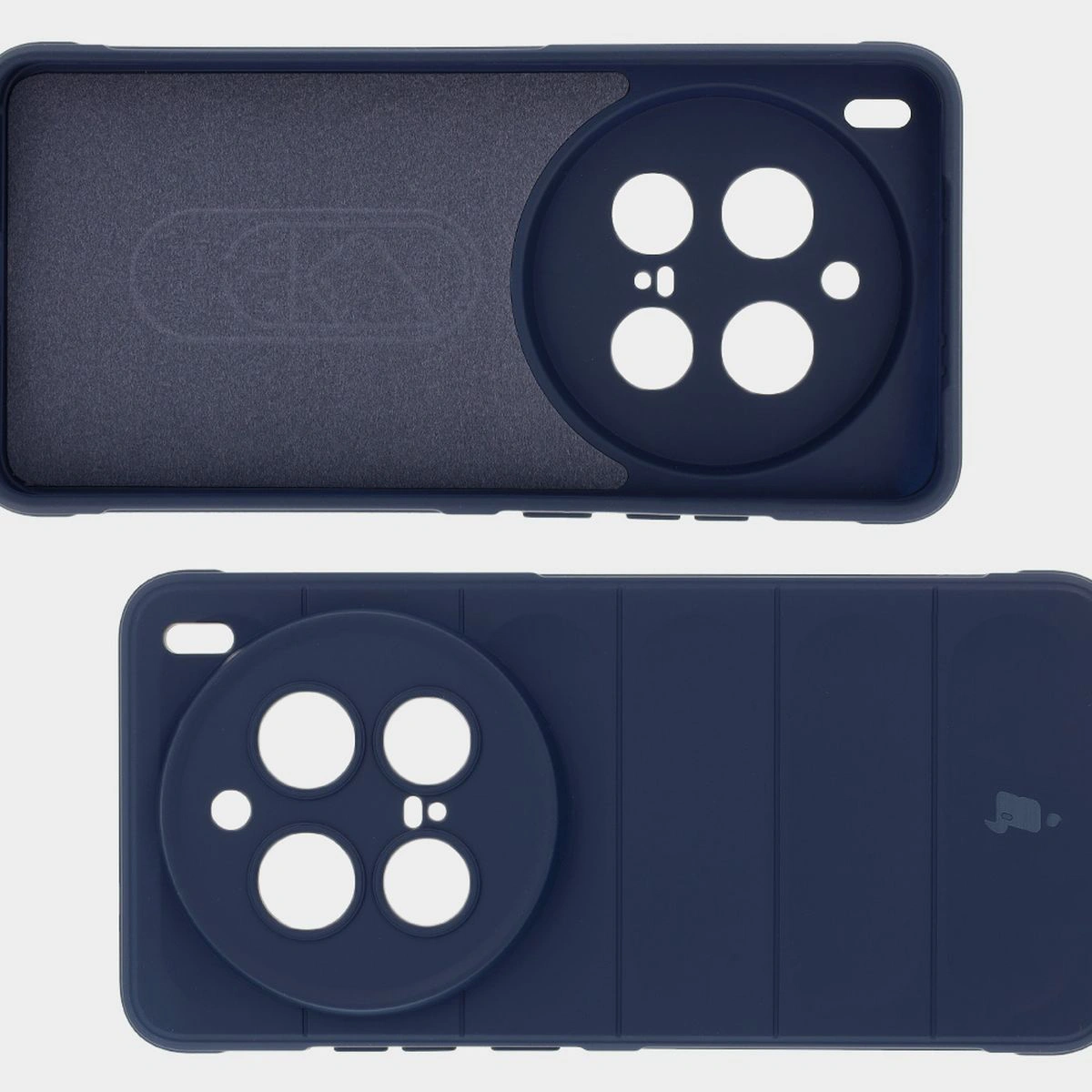 Mikrofaser-Futter, Vertiefungen auf der Rückseite und verstärkte Ecken im Bizon Case Tur für Vivo X200 Pro