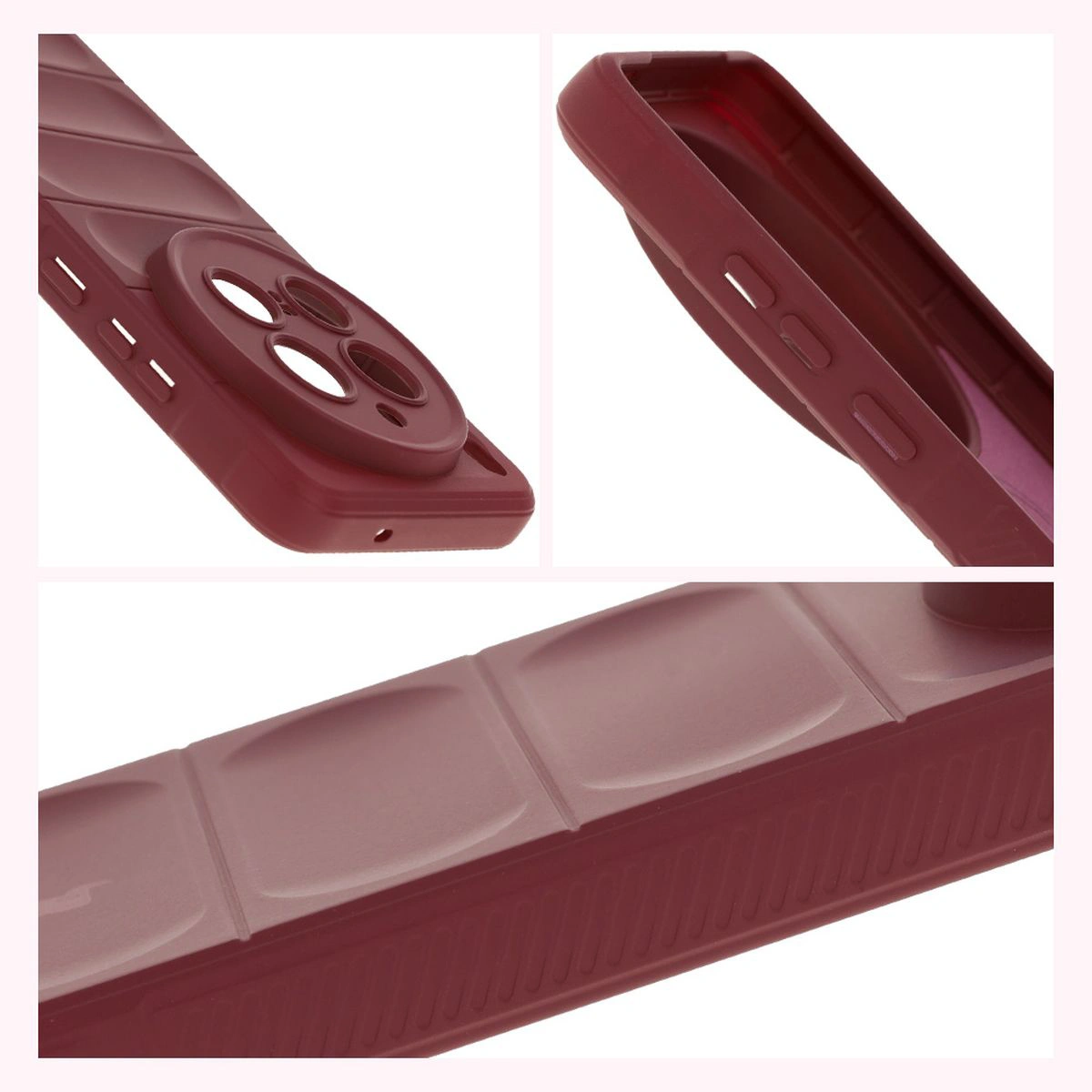 Strukturierte Seiten und erhöhte Kanten für Bildschirm und Kamera in der Bison Case Tur für Vivo X200 Pro