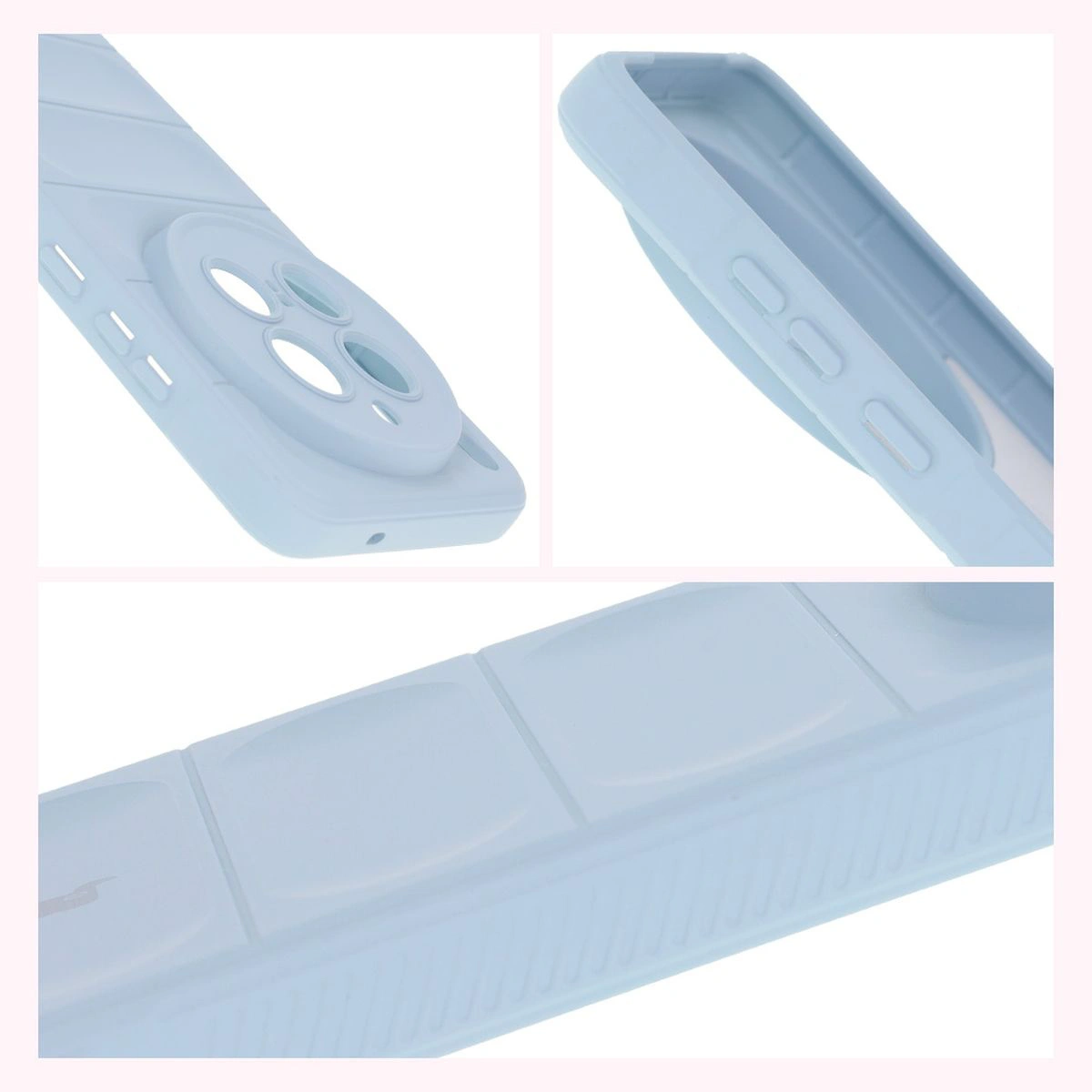 Strukturierte Seiten und erhöhte Kanten für Bildschirm und Kamera in der Bison Case Tur für Vivo X200 Pro