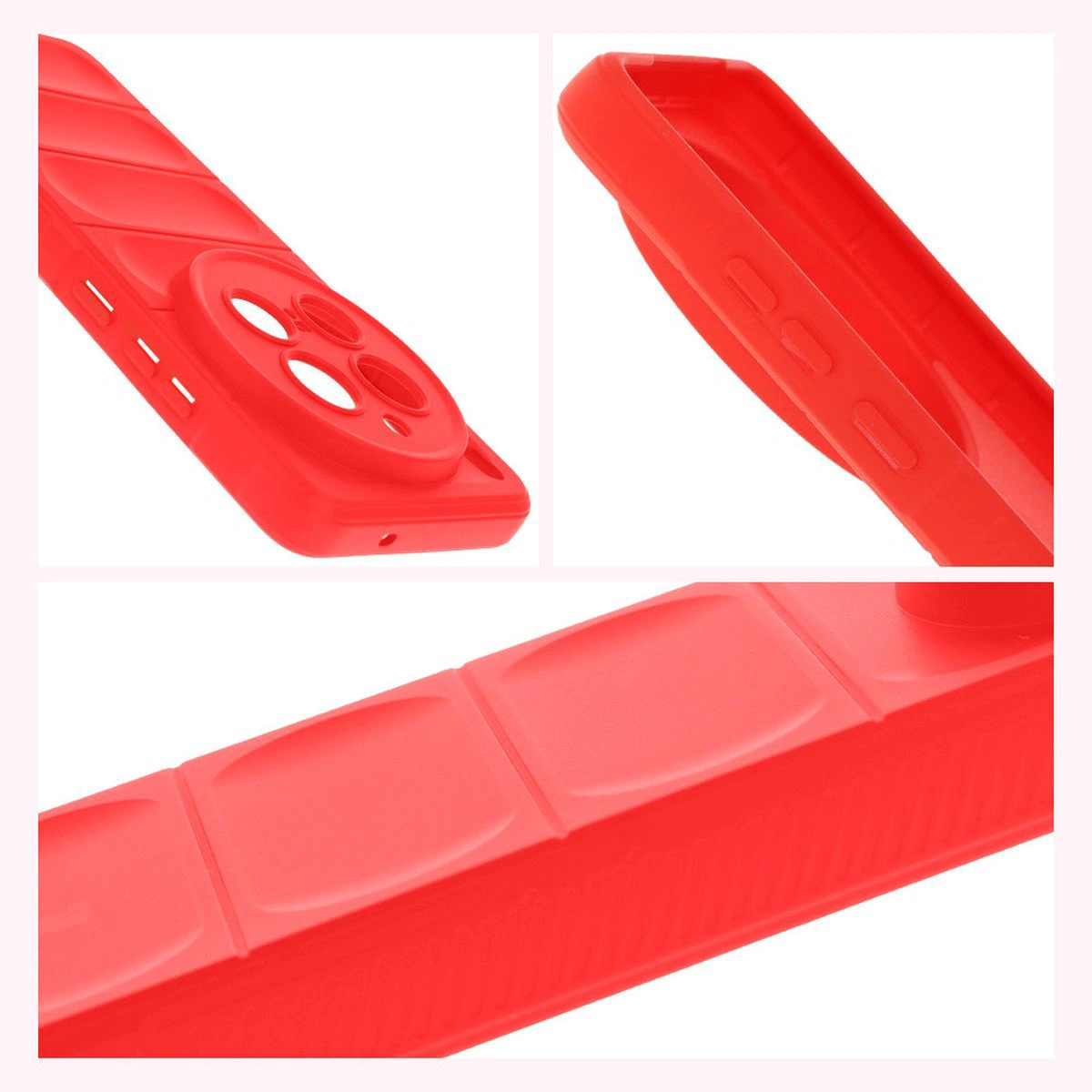 Strukturierte Seiten und erhöhte Kanten für Bildschirm und Kamera im Bizon Case Tur für das Vivo X200 Pro