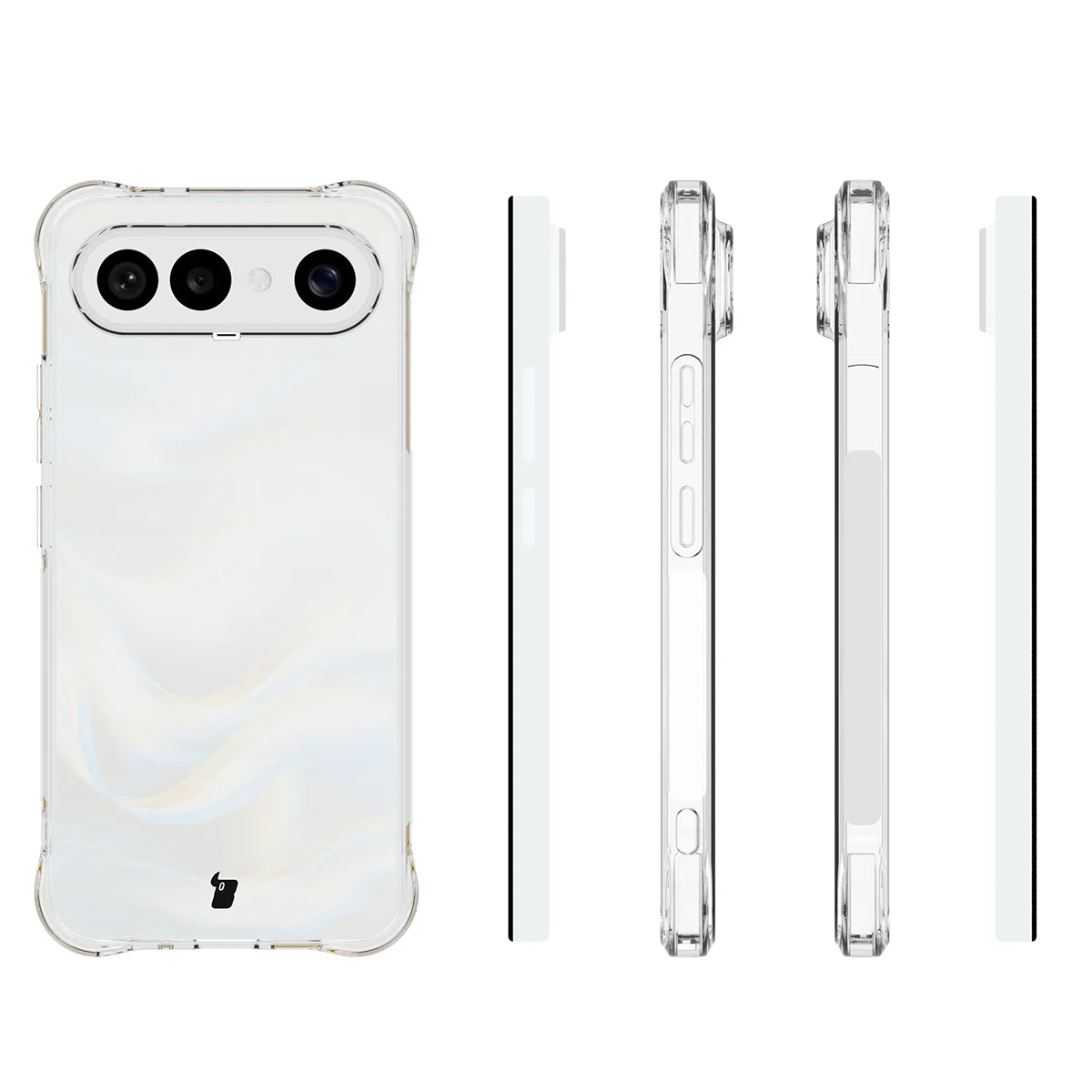 Reinforced corners, raised edges of the screen, and dotted structure in the Bizon Case Salpa for Vivo X300 FE