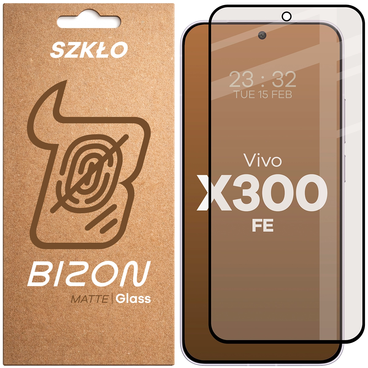 Szkło matowe na ekran Bizon Glass Matte do Vivo X300 FE, 1 sztuka