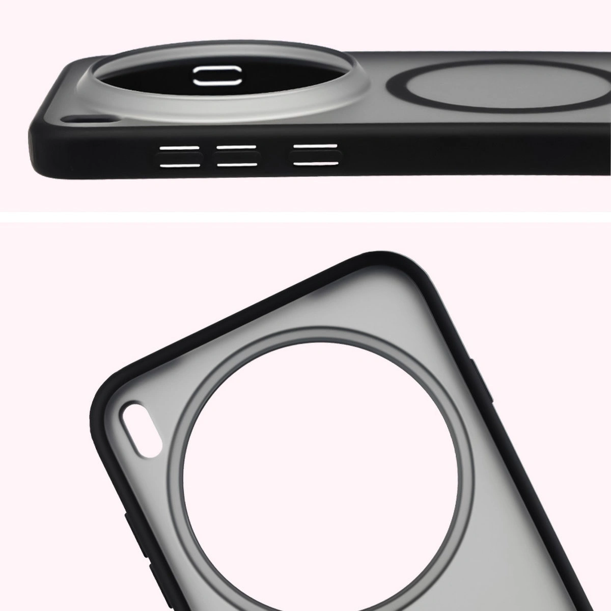 Full cutout and raised edges for the camera in Bizon Case MatteO for Vivo X300 Pro