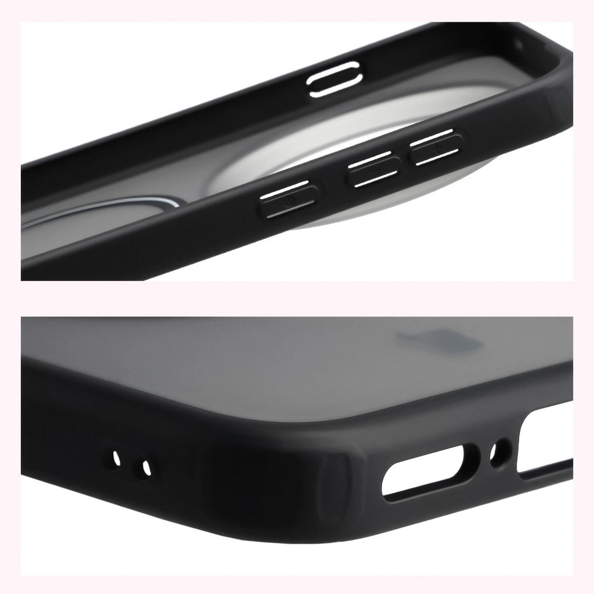Reinforced corners and raised edges of the screen in Bizon Case MatteO for Vivo X300 Pro