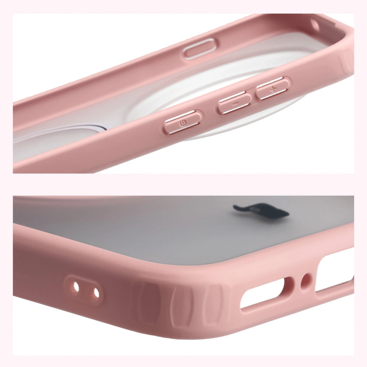 Wzmocnione narożniki i podwyższone ranty ekranu w etui Bizon Case MatteO do Vivo X300 Pro