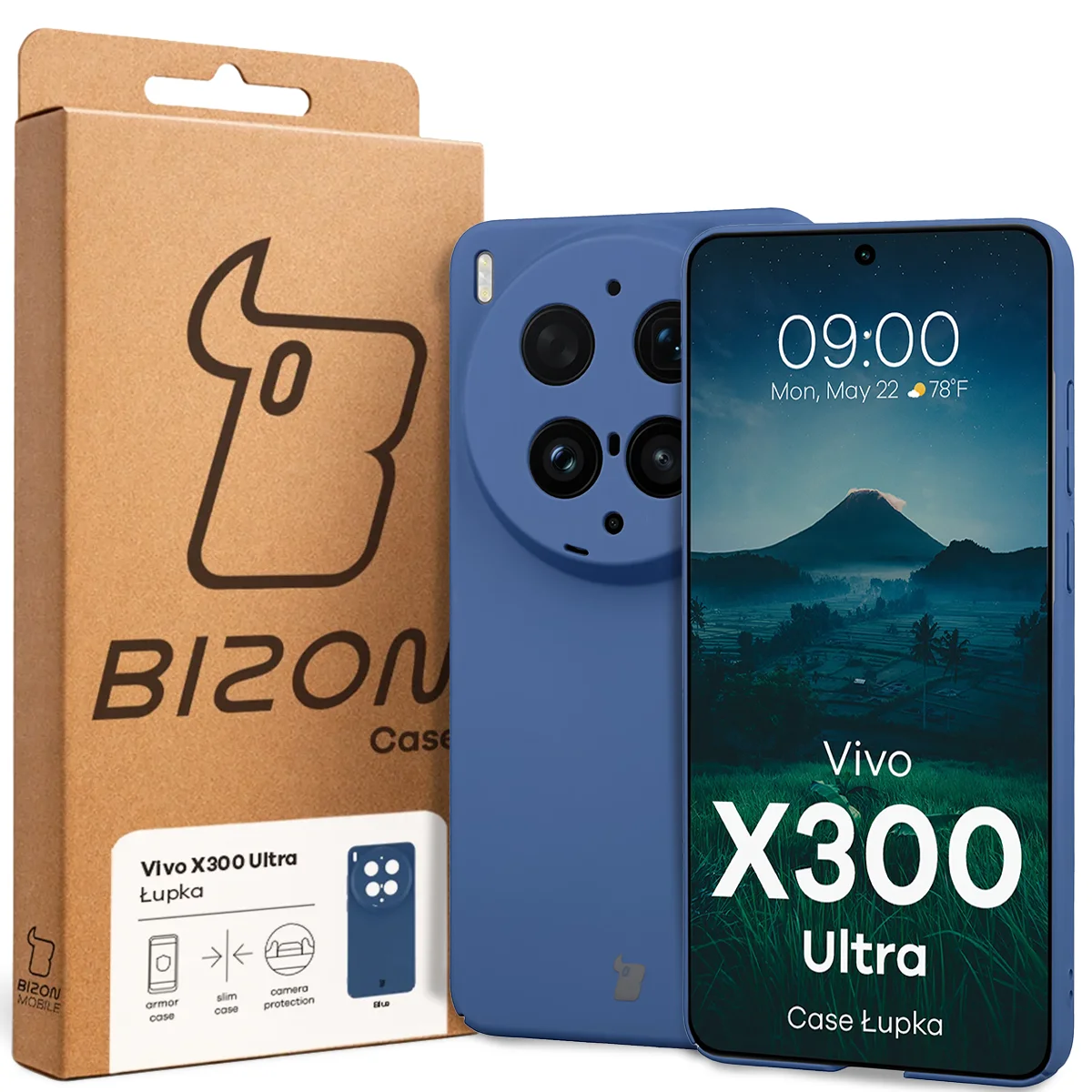 Front of the Bizon Case box with a dedicated label for Vivo X300 Ultra