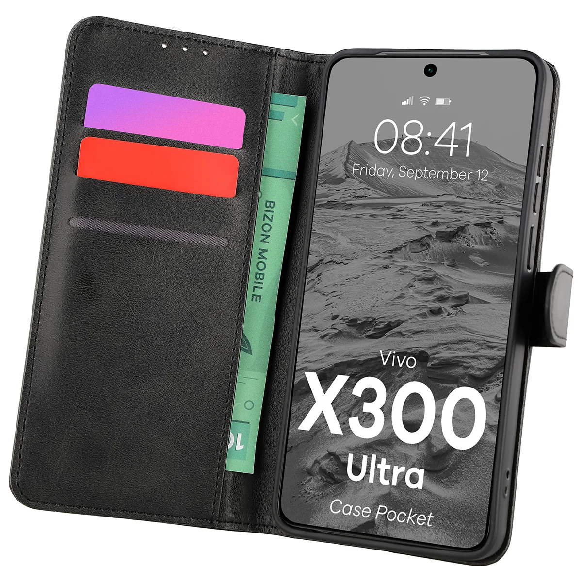 Tok kártyatartó hellyel Bizon Case Pocket a Vivo X300 Ultra-hoz