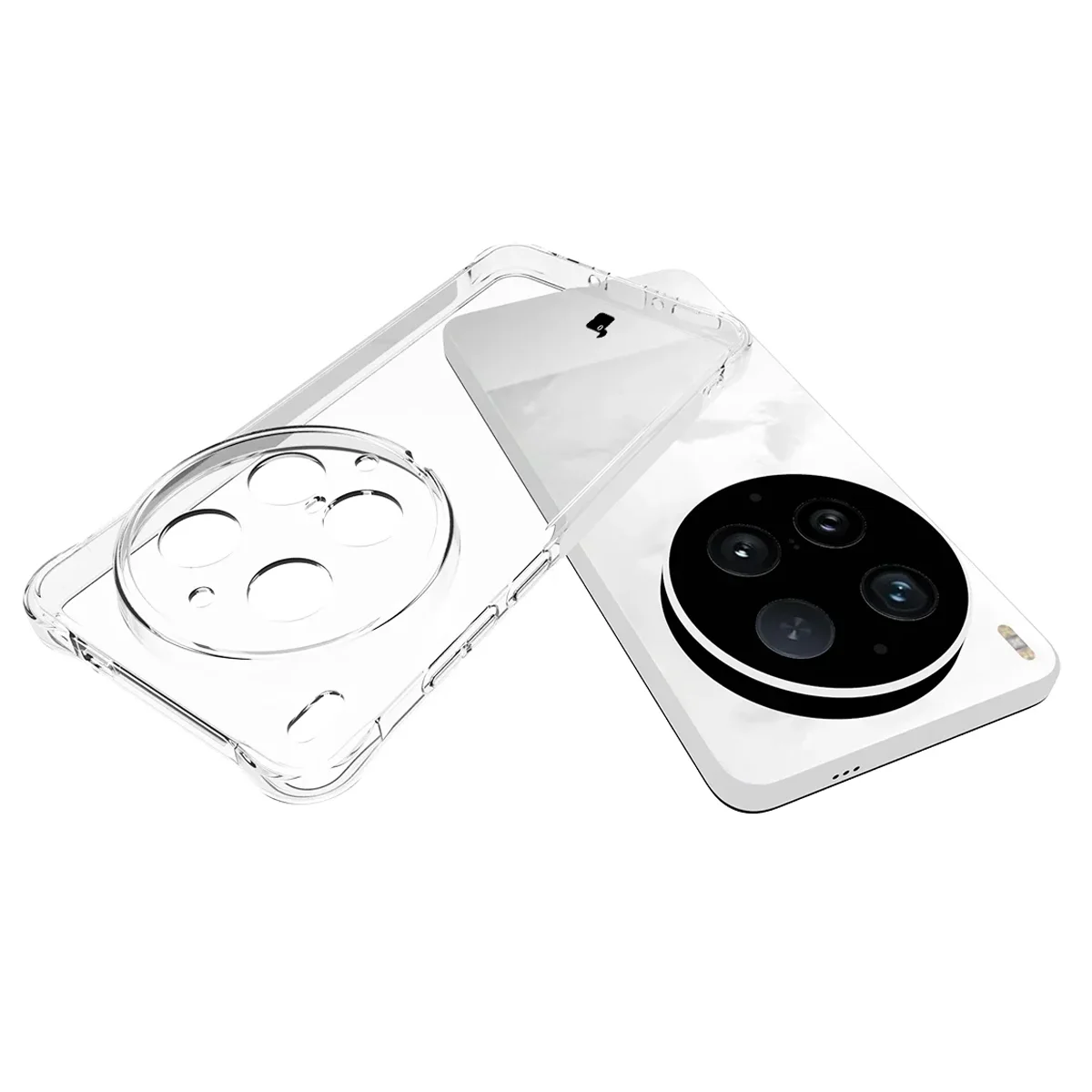 Dedykowane wycięcia i podwyższone krawędzie aparatu w etui Bizon Case Salpa do Vivo X300 Ultra