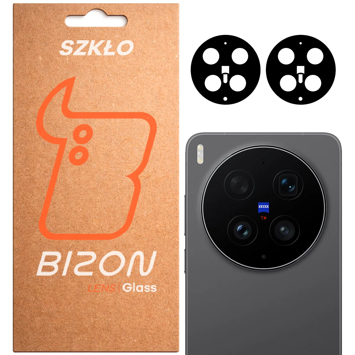 Box and 2 pieces of Bizon Glass Lens for Vivo X300 Ultra