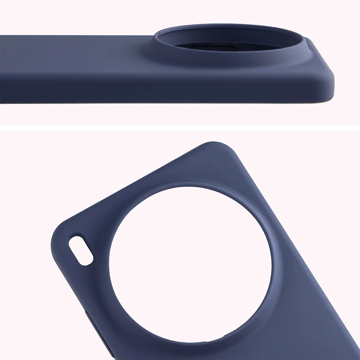 Közeli kép a kivágásról az objektívek számára a Bizon Soft Case tokban a Vivo X300 Ultra számára