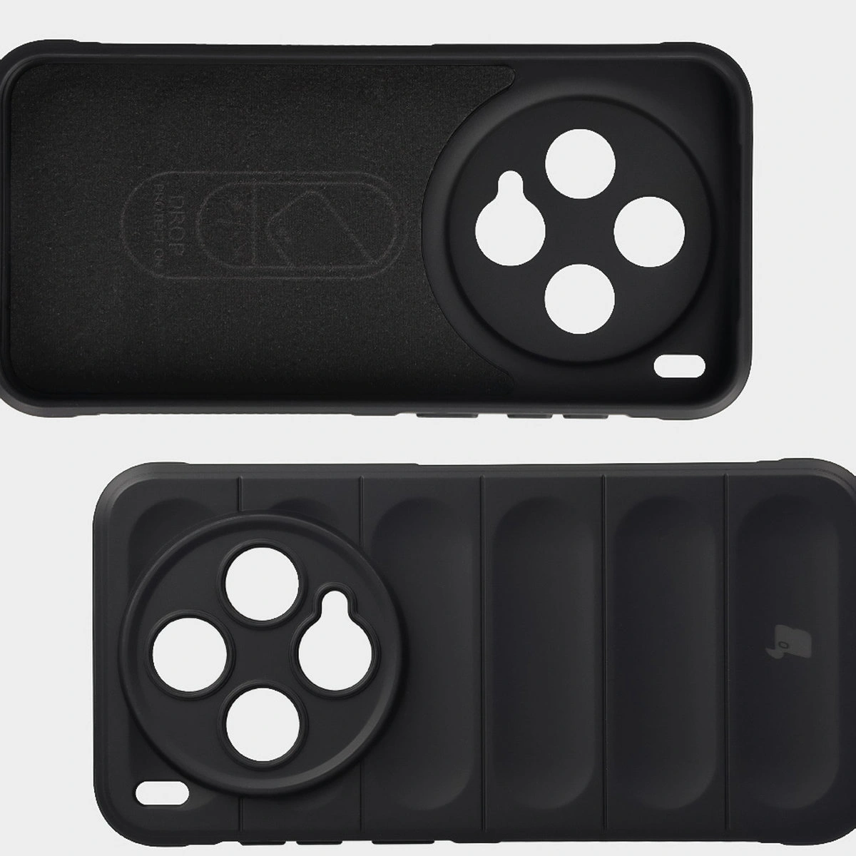 Microfiber lining, grooves on the back, and reinforced corners in the Bison Case Tur for Vivo X300