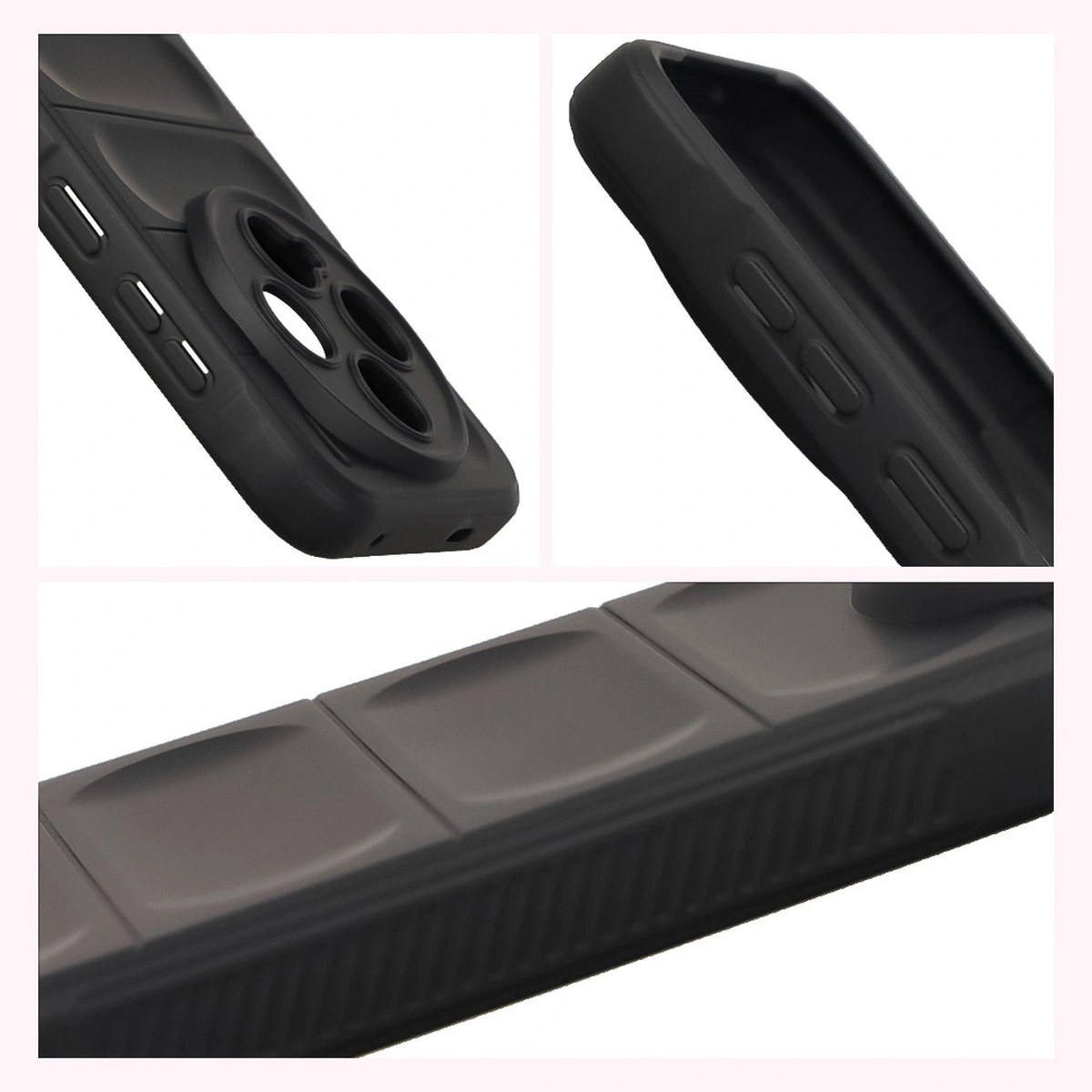 Textured sides and raised edges of the screen and camera in the Bison Case Tur for Vivo X300